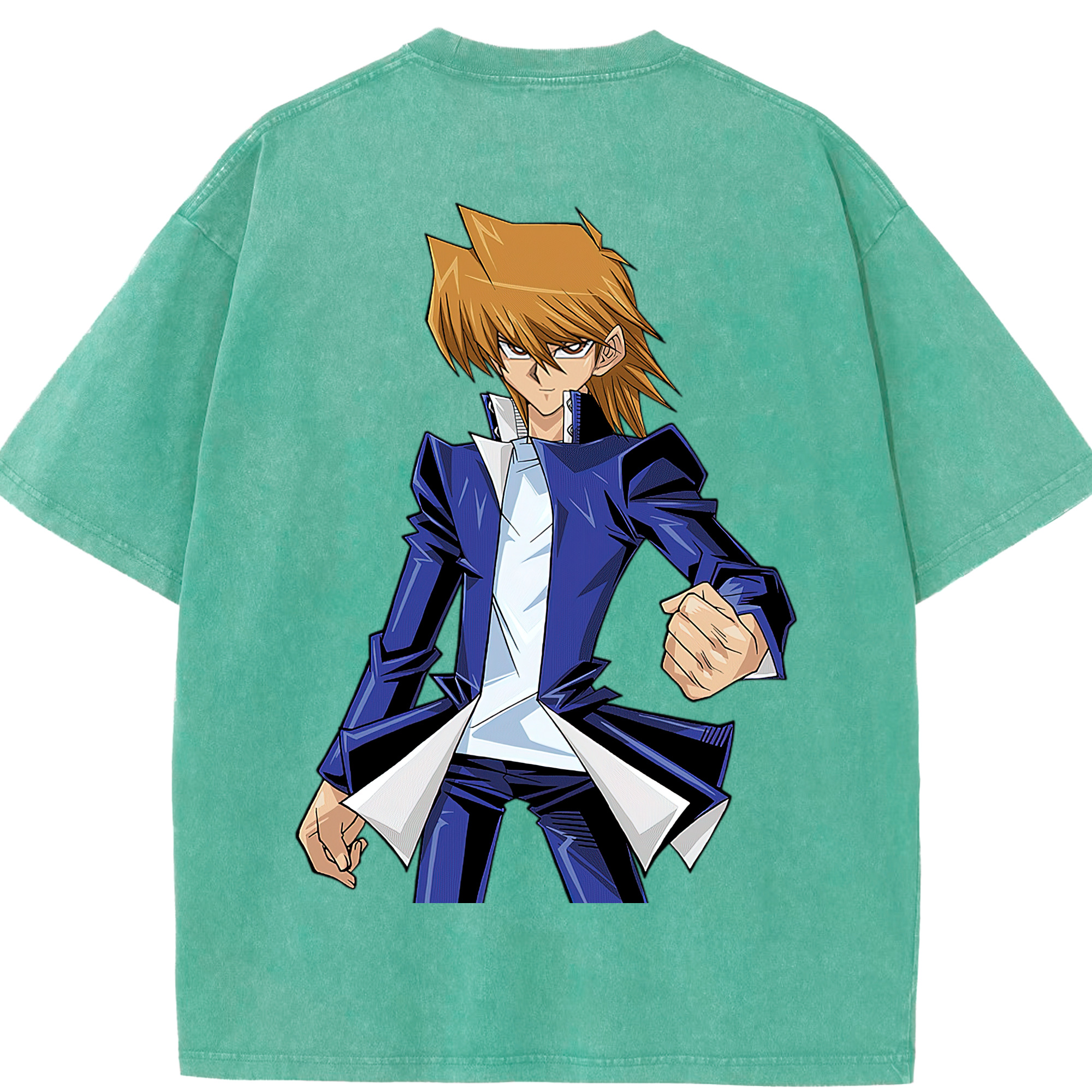 （画像用） 遊☆戯☆王 Yu-Gi-Oh! 綿100% ヴィンテージ風 半袖Tシャツ（背面プリント）